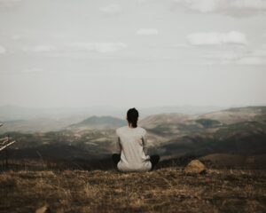 person meditating