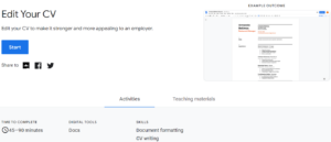 Edit Your CV Free Google Courses
